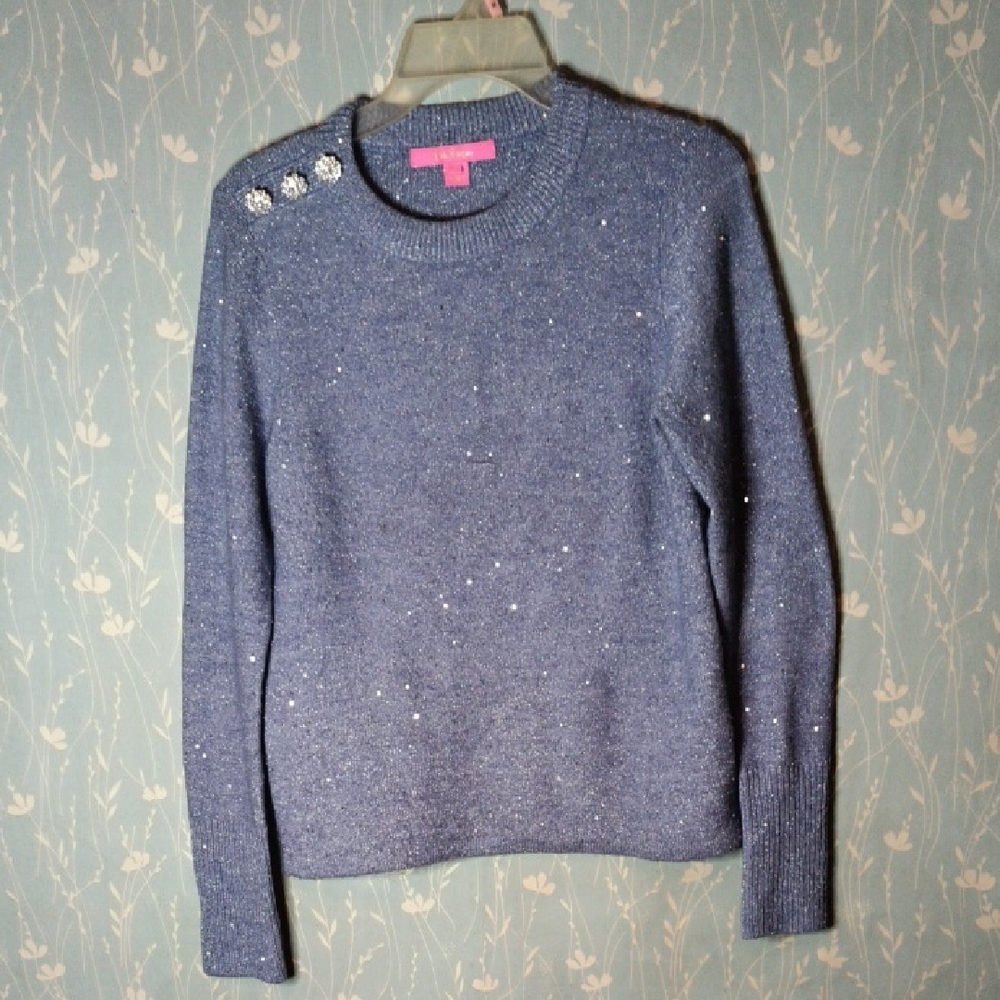 Lilly Pulitzer Blue Crew Neck Sweater